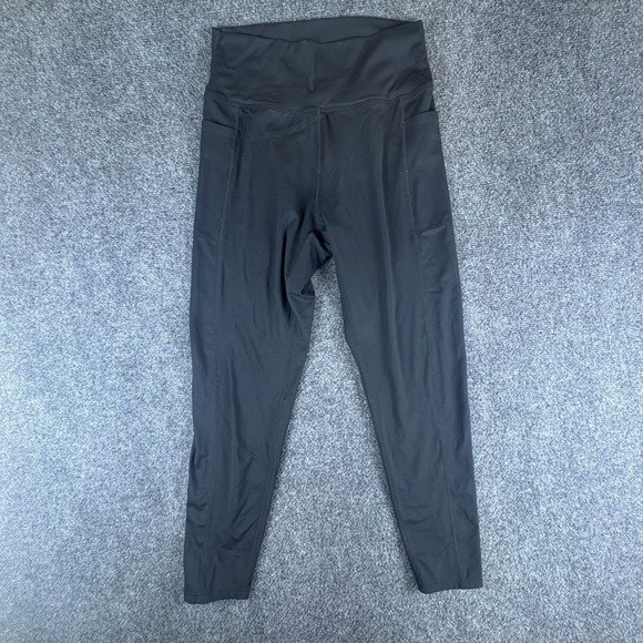 Danskin Pants - Danskin Tight Legging Womens 24x24 Black Nylon Stretch Pockets Lightweight Yoga‎